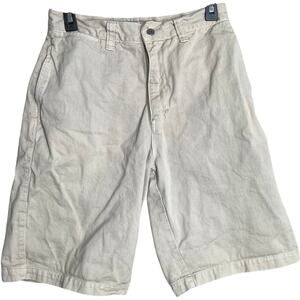 Vintage UNIONBAY Mens Shorts Size 30 Beige 100% Cotton Mid Rise 10.5" Inseam